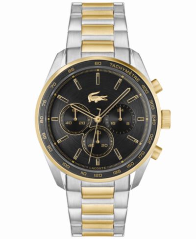 Мужские часы Lacoste Boston Chronograph Two-Tone Stainless Steel 42mm