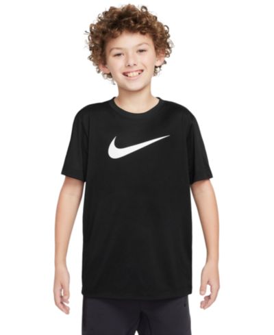 Nike Футболка Legend Swoosh-Logo Crewneck Dri-FIT для мальчиков и девочек