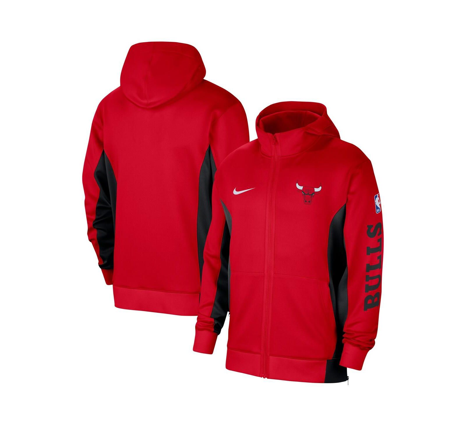 Men's Nike Red Chicago Bulls 2023/24 Authentic Showtime Full-Zip Hoodie