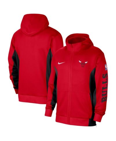 Мужская Nike красная ветровка-худи Chicago Bulls 2023/24 Authentic Showtime Full-Zip