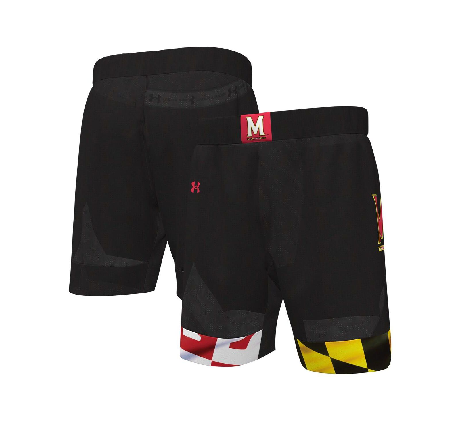 Мужские баскетбольные шорты Under Armour Maryland Terrapins Replica, черные