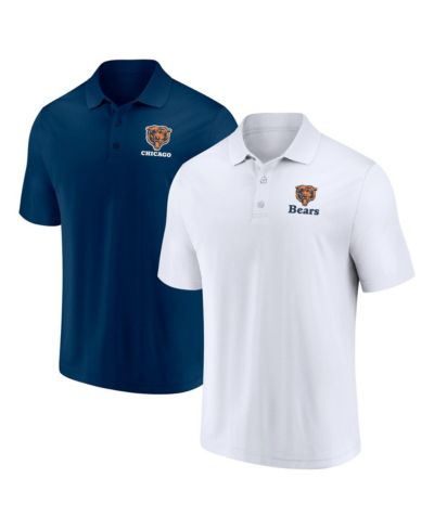 Мужской комплект из двух поло Fanatics White Navy Chicago Bears
