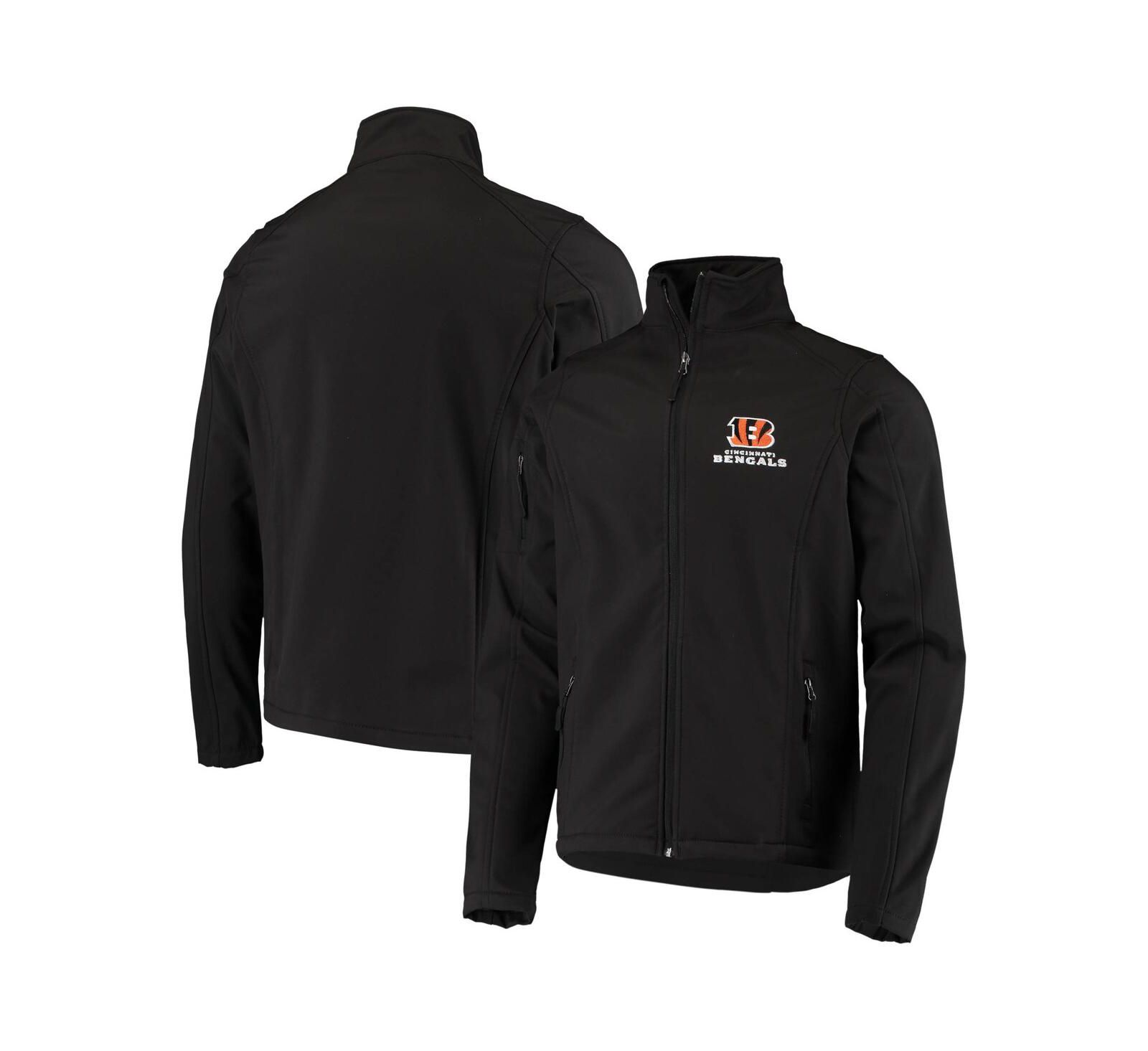 Men's Dunbrooke Black Cincinnati Bengals Sonoma Softshell Full-Zip Jacket
