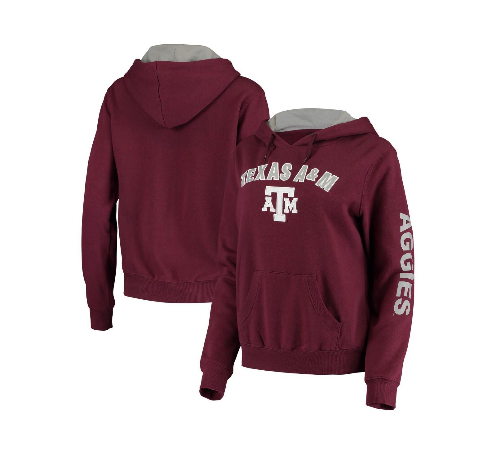 Women's Colosseum Maroon Texas A&M Aggies Loud and Proud Pullover Hoodie