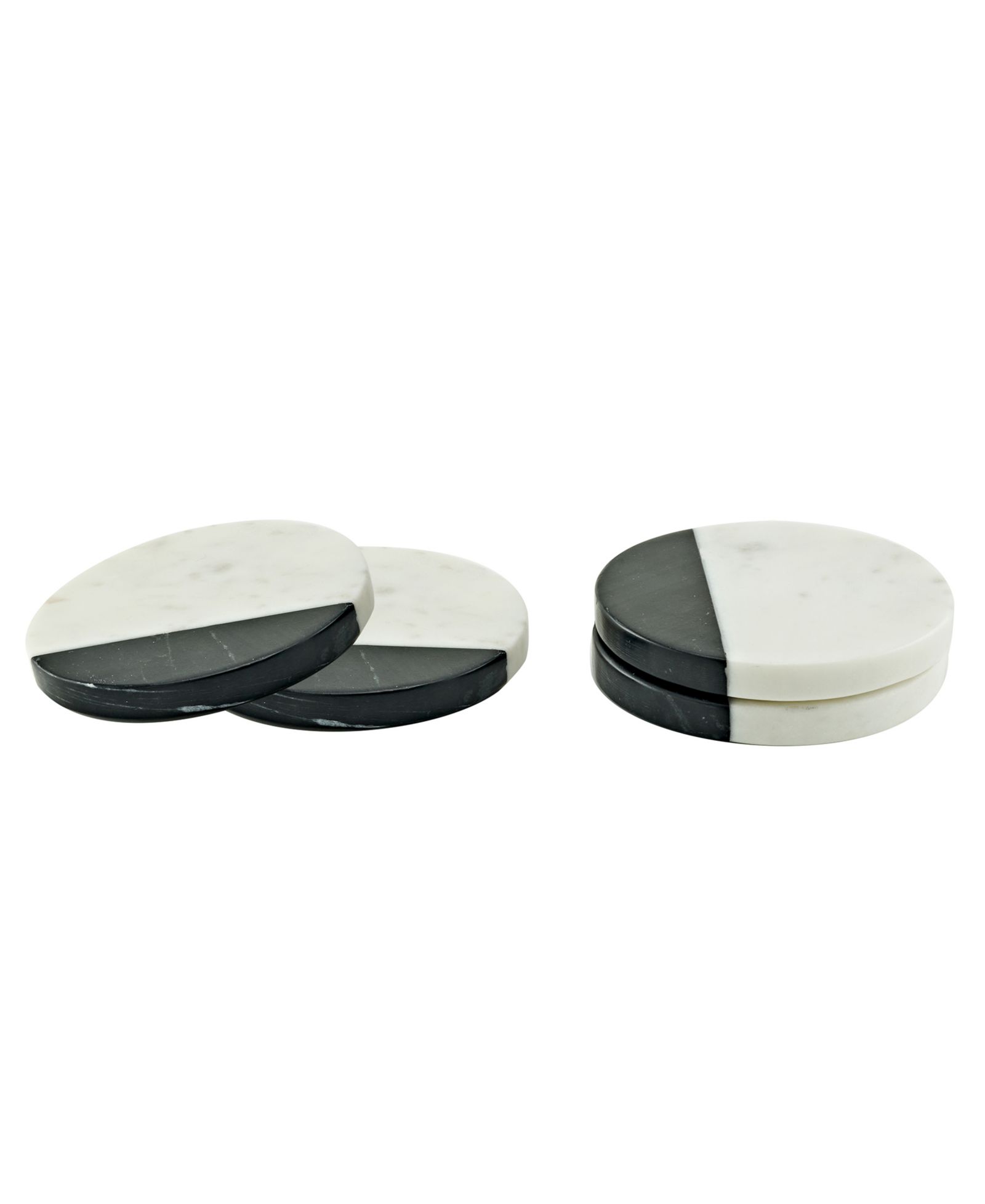 Подставки под стаканы Godinger Marble 4" Square Set of 4