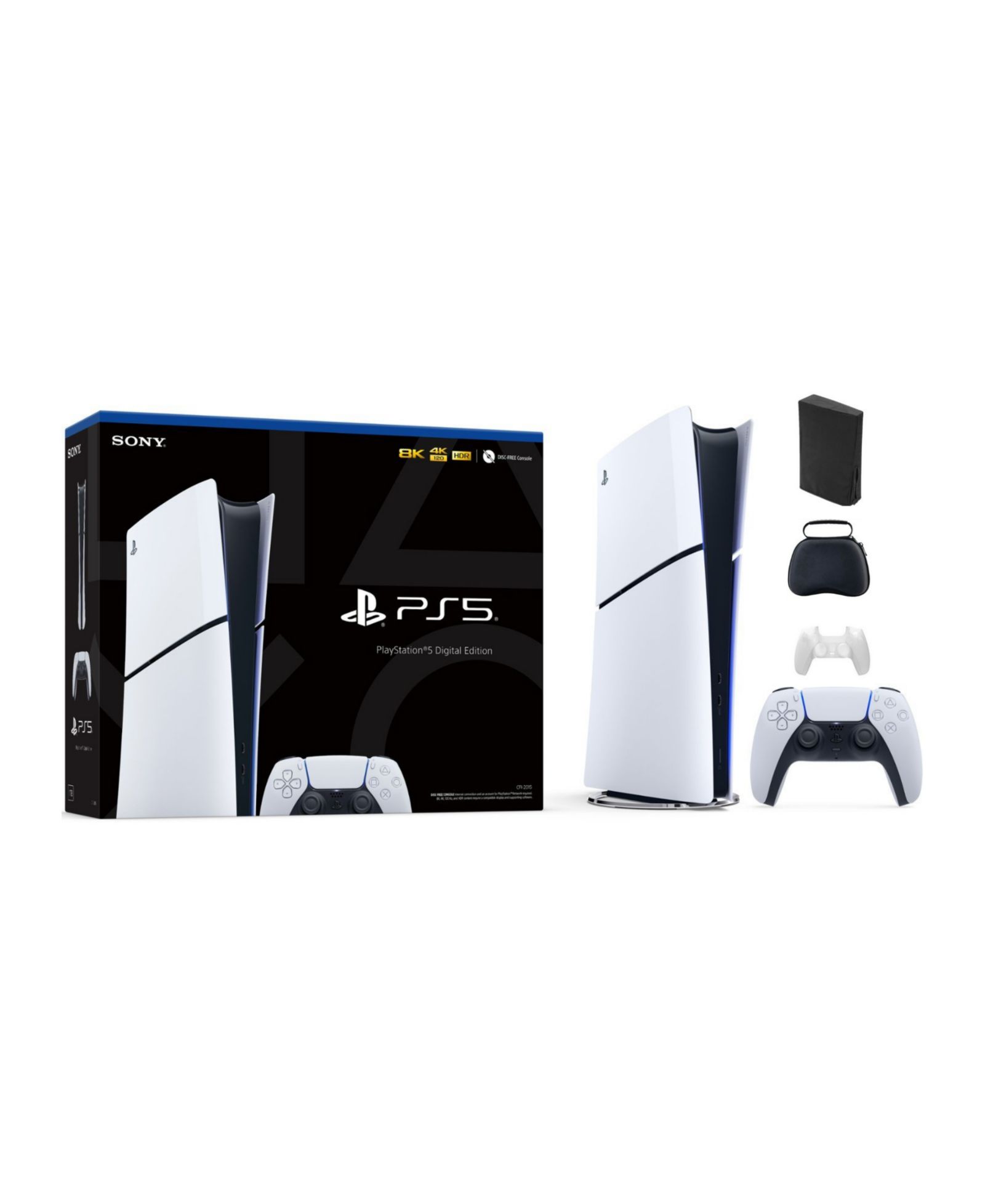 Консоль Sony PlayStation 5 Slim Digital Edition - White Bundle With Accessories