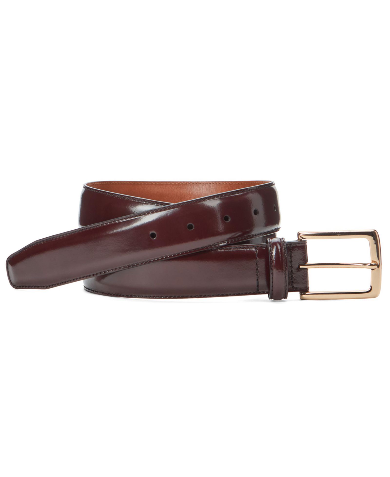Johnston & Murphy Men's Burnished Leather Belt