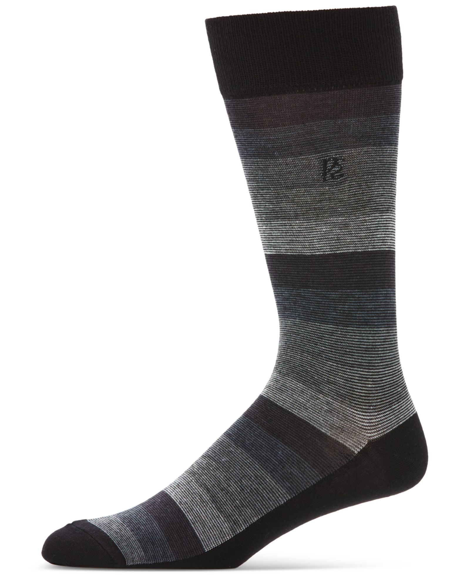 Perry Ellis Portfolio Men's Ombré Stripe Dress Socks
