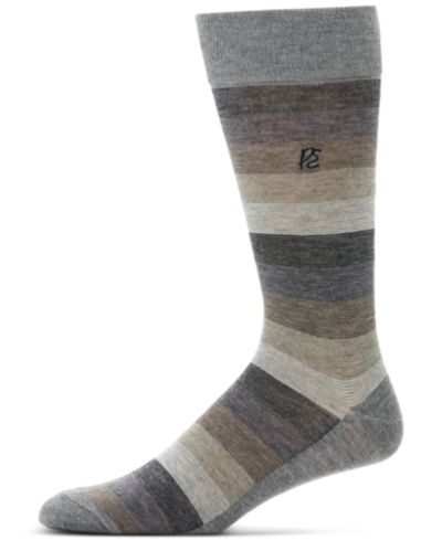 Perry Ellis Portfolio Men's Ombré Stripe Dress Socks