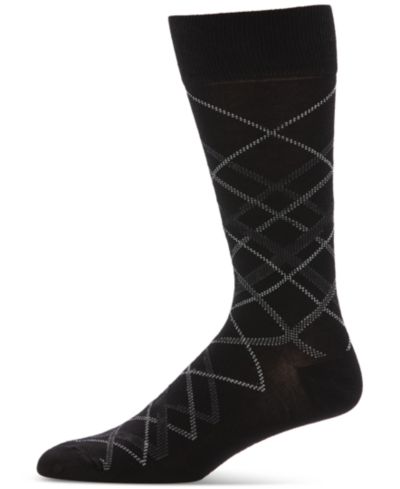 Perry Ellis Portfolio Мужские носки с диагональной клеткой