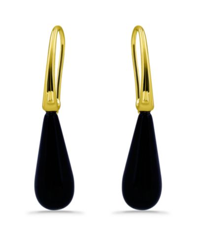 Серьги-капли с натуральными камнями и напылением 14K Gold от Macy's