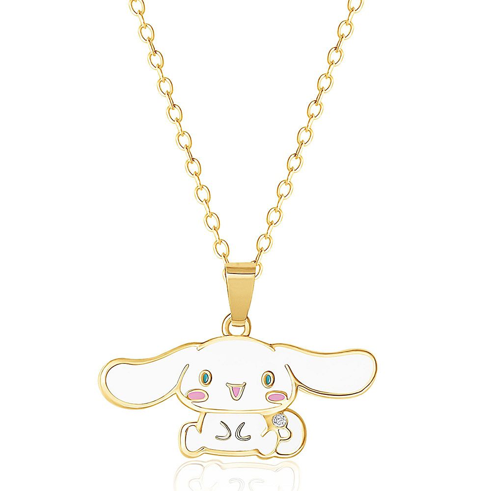 Подвеска Hello Kitty Sanrio Cinnamoroll эмаль 3D, цепь 18 inch
