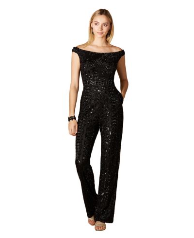 Комбинезон Lara Women's Beaded Off Shoulder с открытыми плечами