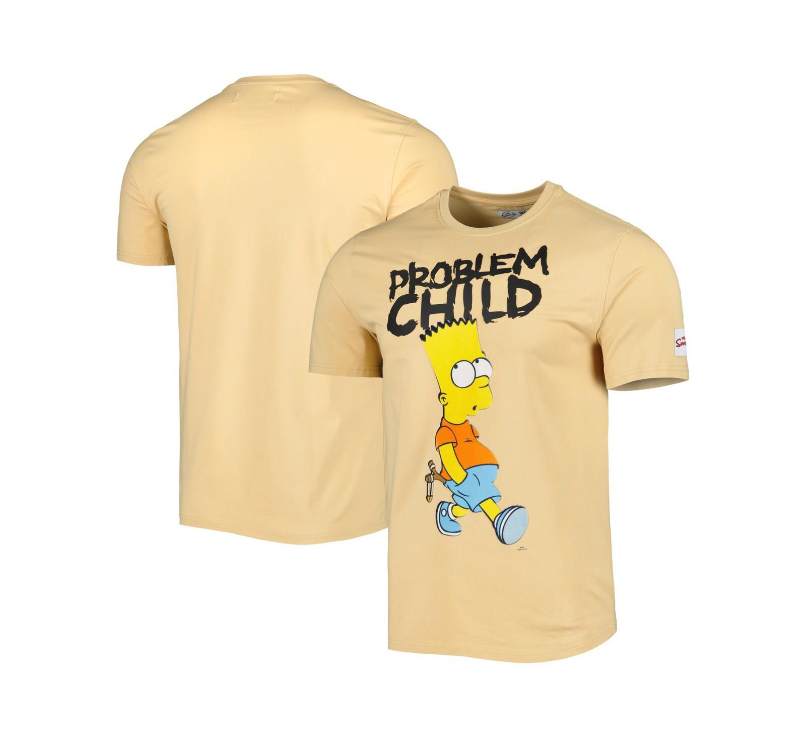 Мужская и женская футболка Pro Standard Freeze Max Khaki The Simpsons Problem Child