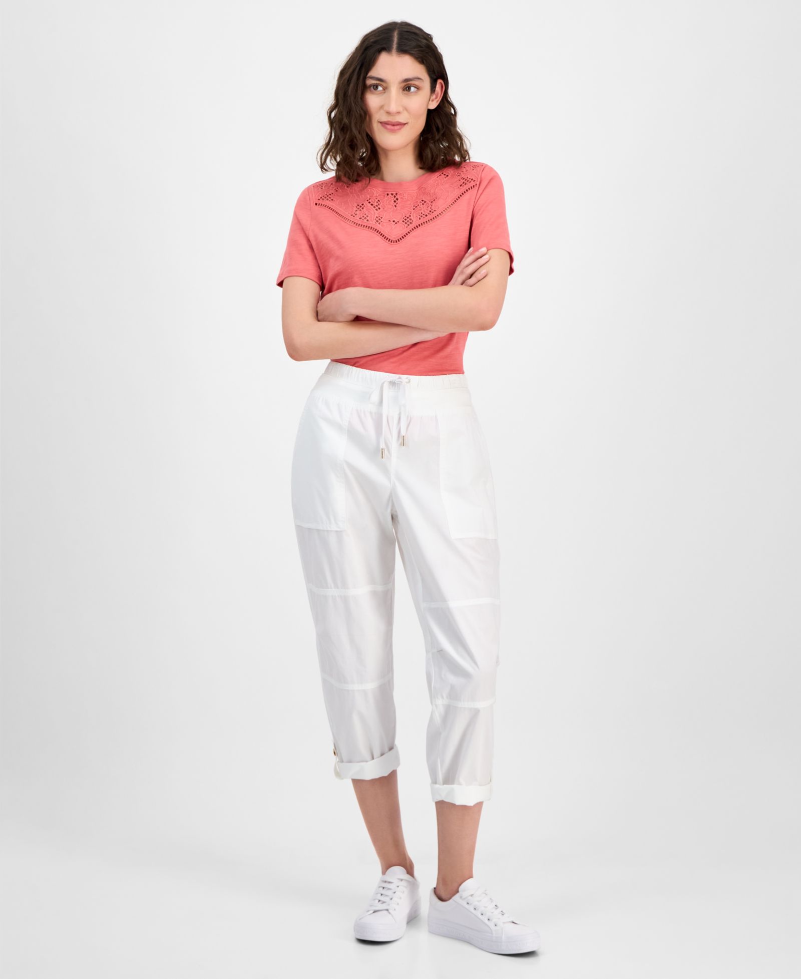 Женские брюки Nautica Jeans Cotton Roll-Tab Utility