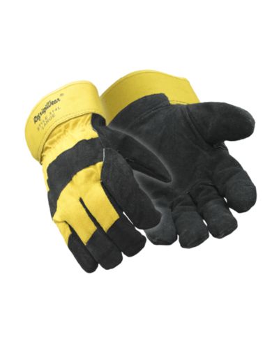 RefrigiWear Men's Cowhide and Canvas Insulated Glove
