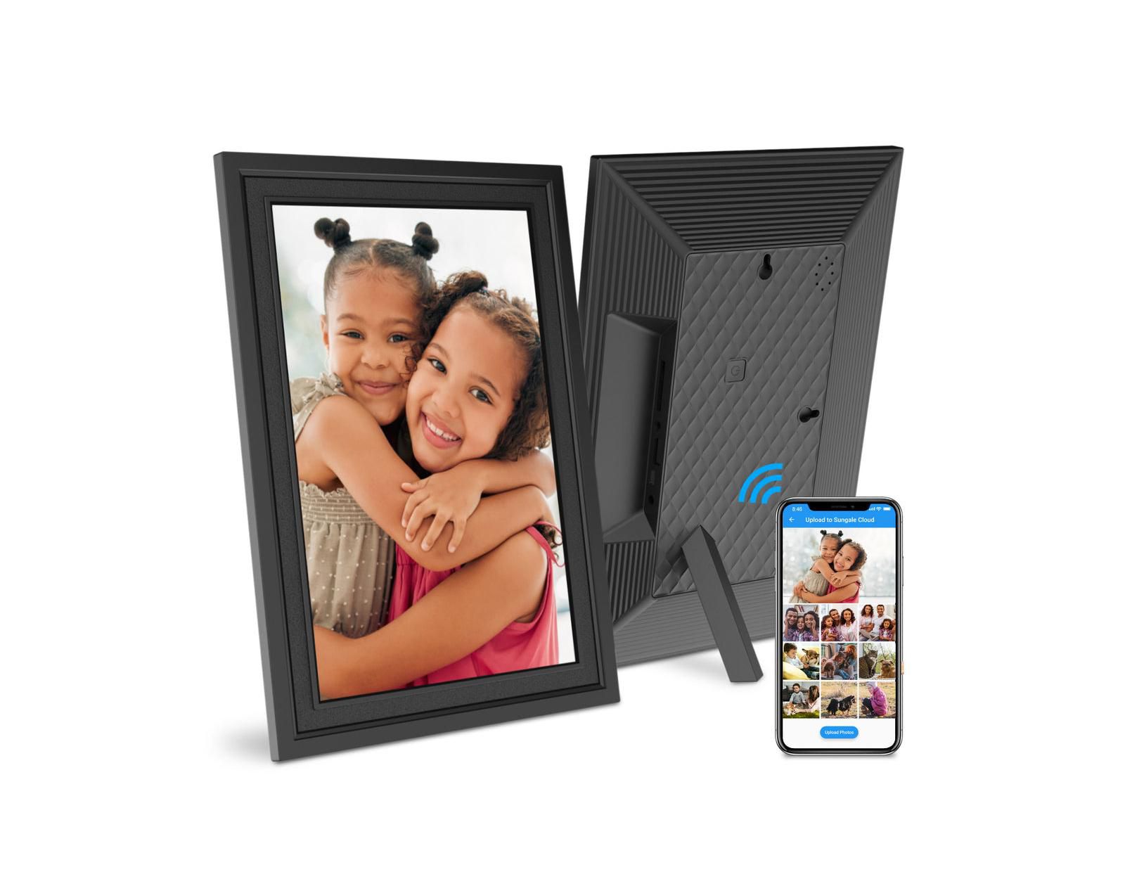 Sungale 10in Cloud Frame- Easy PhotoShare APP- 20GB Cloud Storage, Auto-Rotate