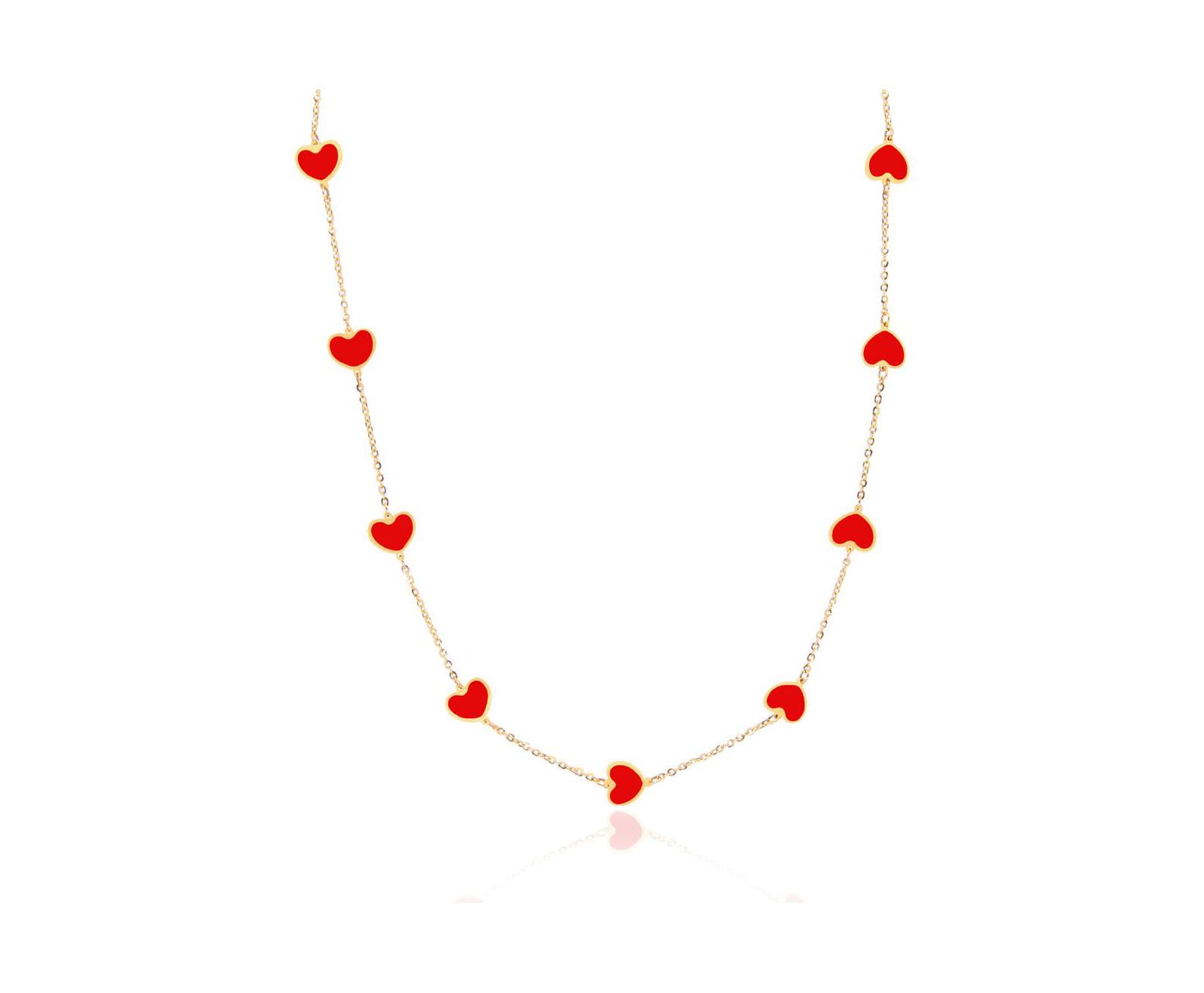 Золотая подвеска-ожерелье The Lovery Coral Heart 14K Gold