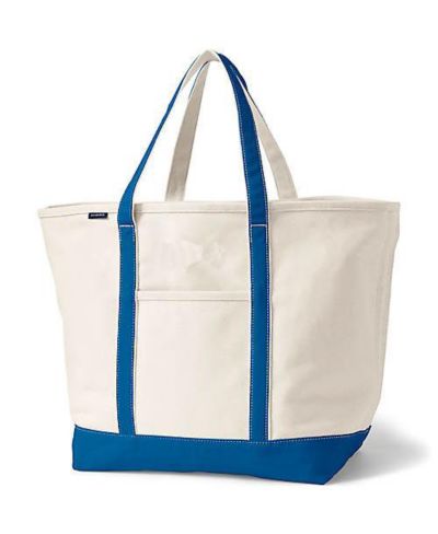 Lands' End сумка-тоут из канваса XL, 5 карманов, открытый верх