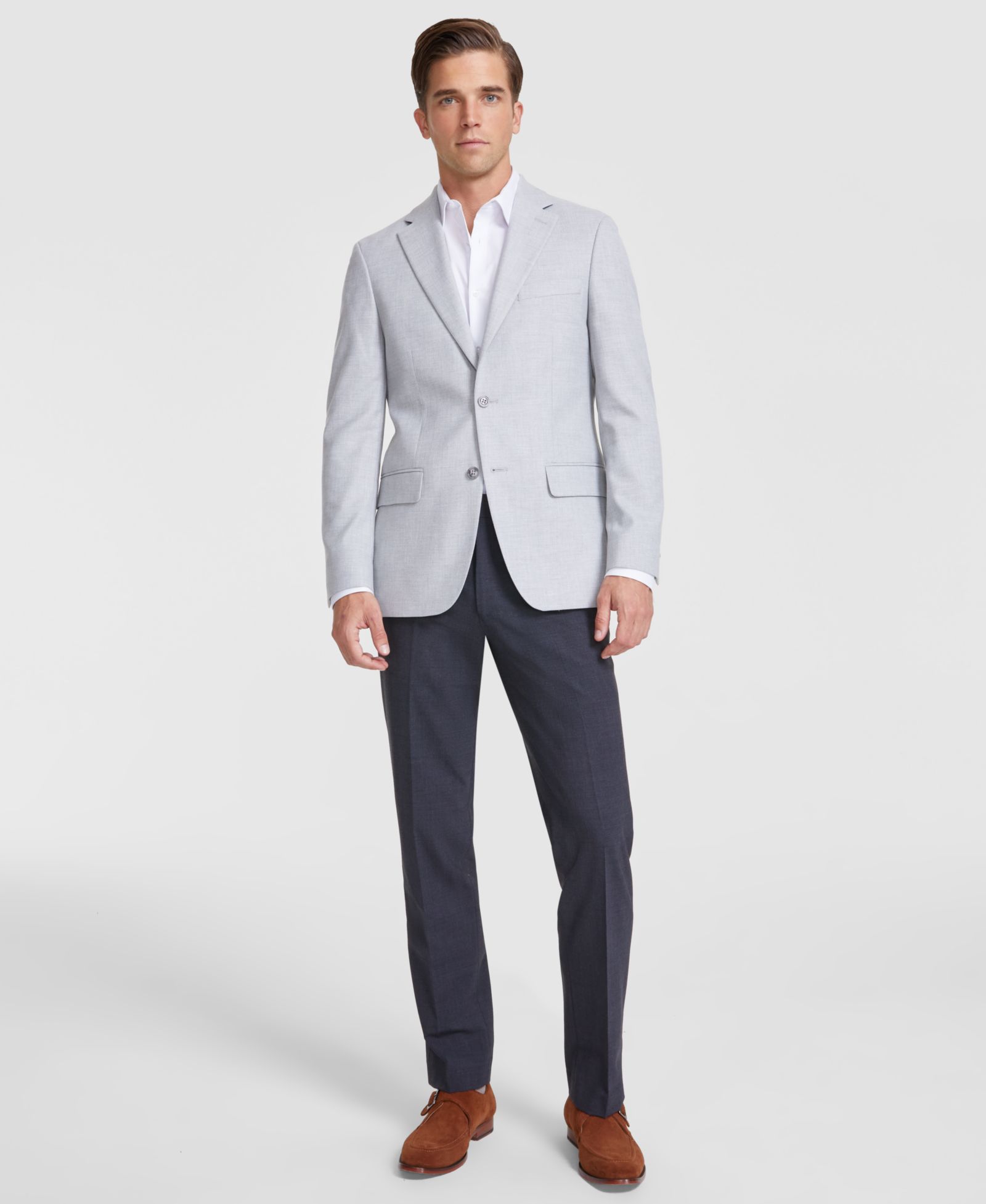 Tommy Hilfiger Men's Modern-Fit Solid Grey Sport Coat
