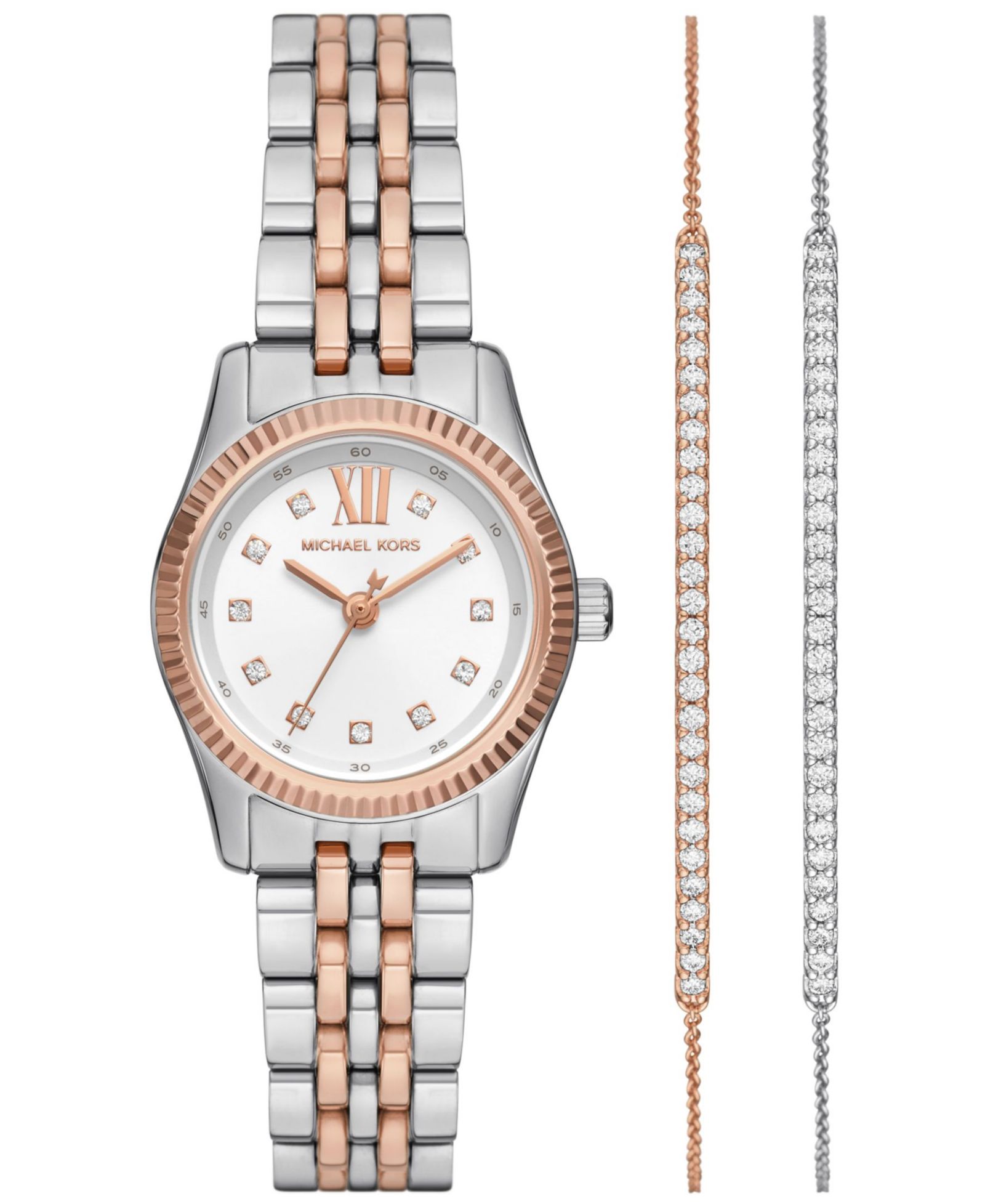 Женский подарочный набор Michael Kors: часы Lexington и браслеты, 26mm