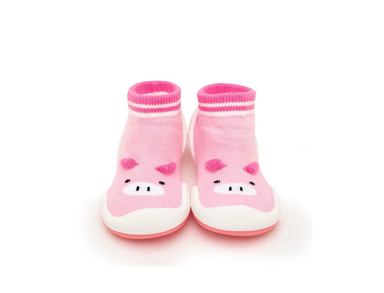 Komuello Детские носочки-ботиночки для первого шага Piglet Pink