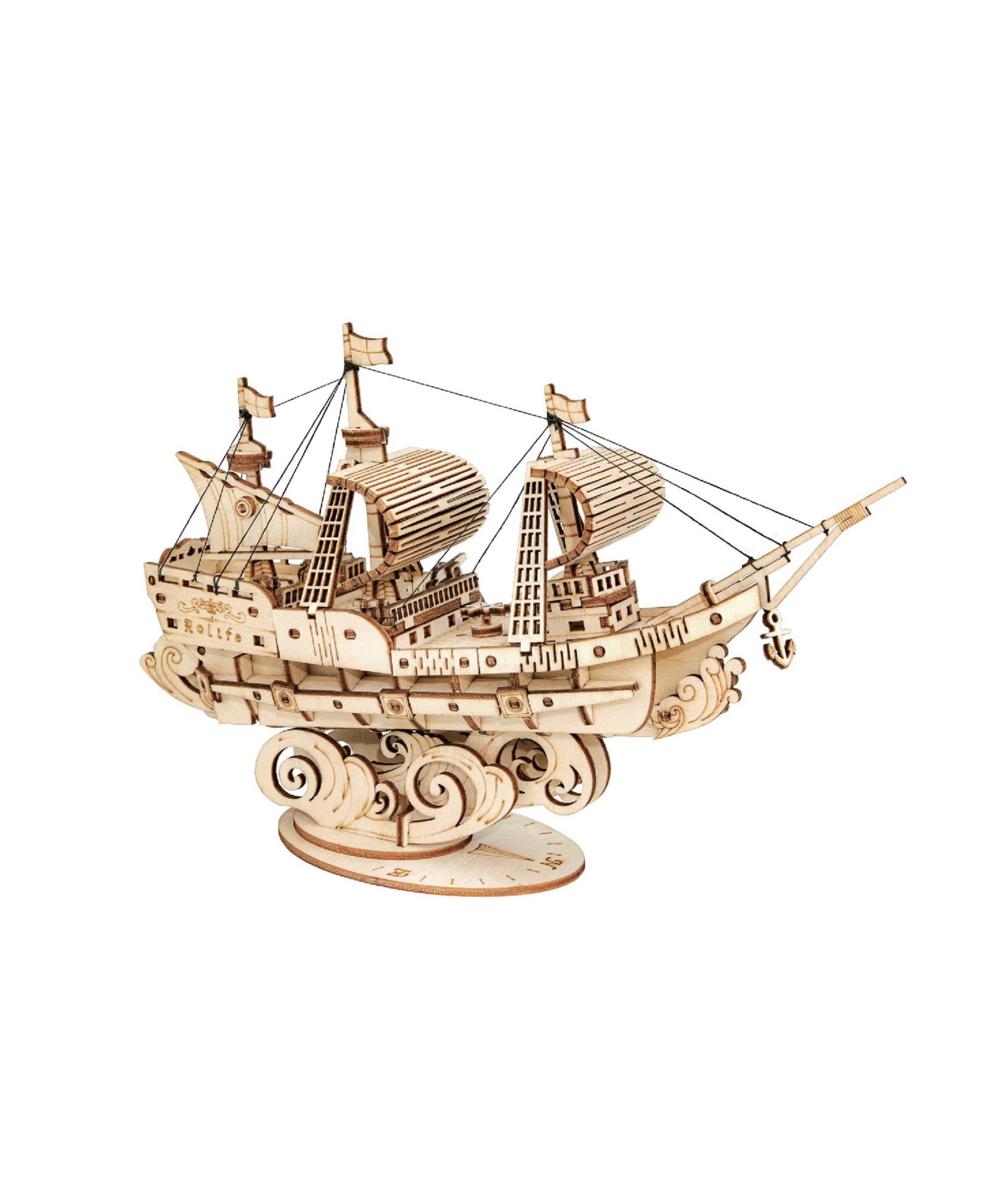 3D деревянный пазл Сборная модель парусника 118pcs