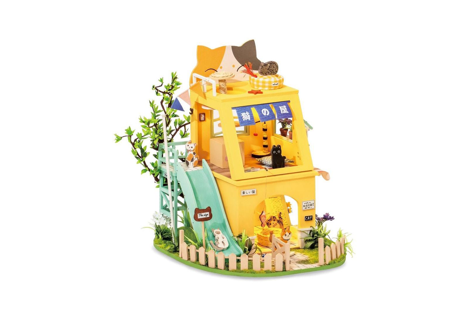 3D пазл-конструктор Flash Popup Cat House, 188 деталей