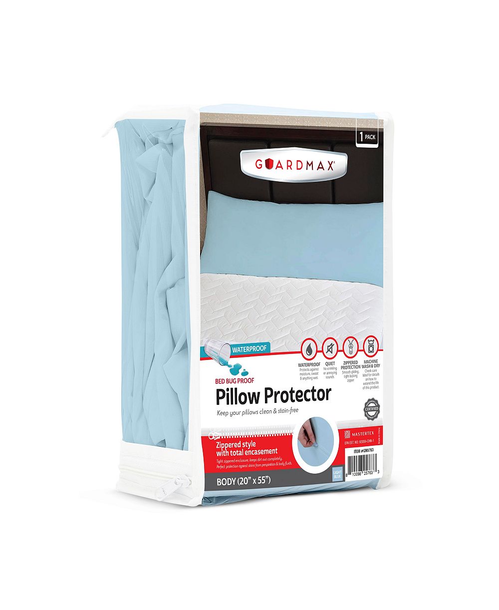 Guardmax  Body Size Waterproof Pillow Protector with Zipper  (1 Pack)