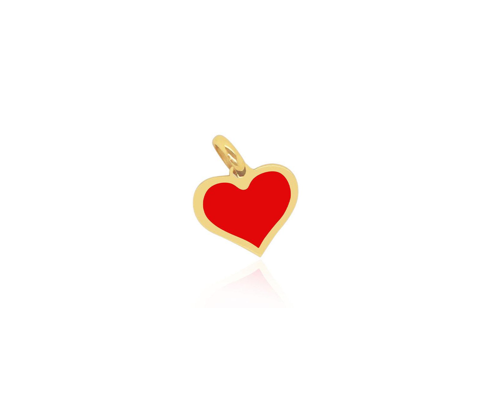 Подвеска The Lovery Coral Heart Charm 14K Gold 10mm
