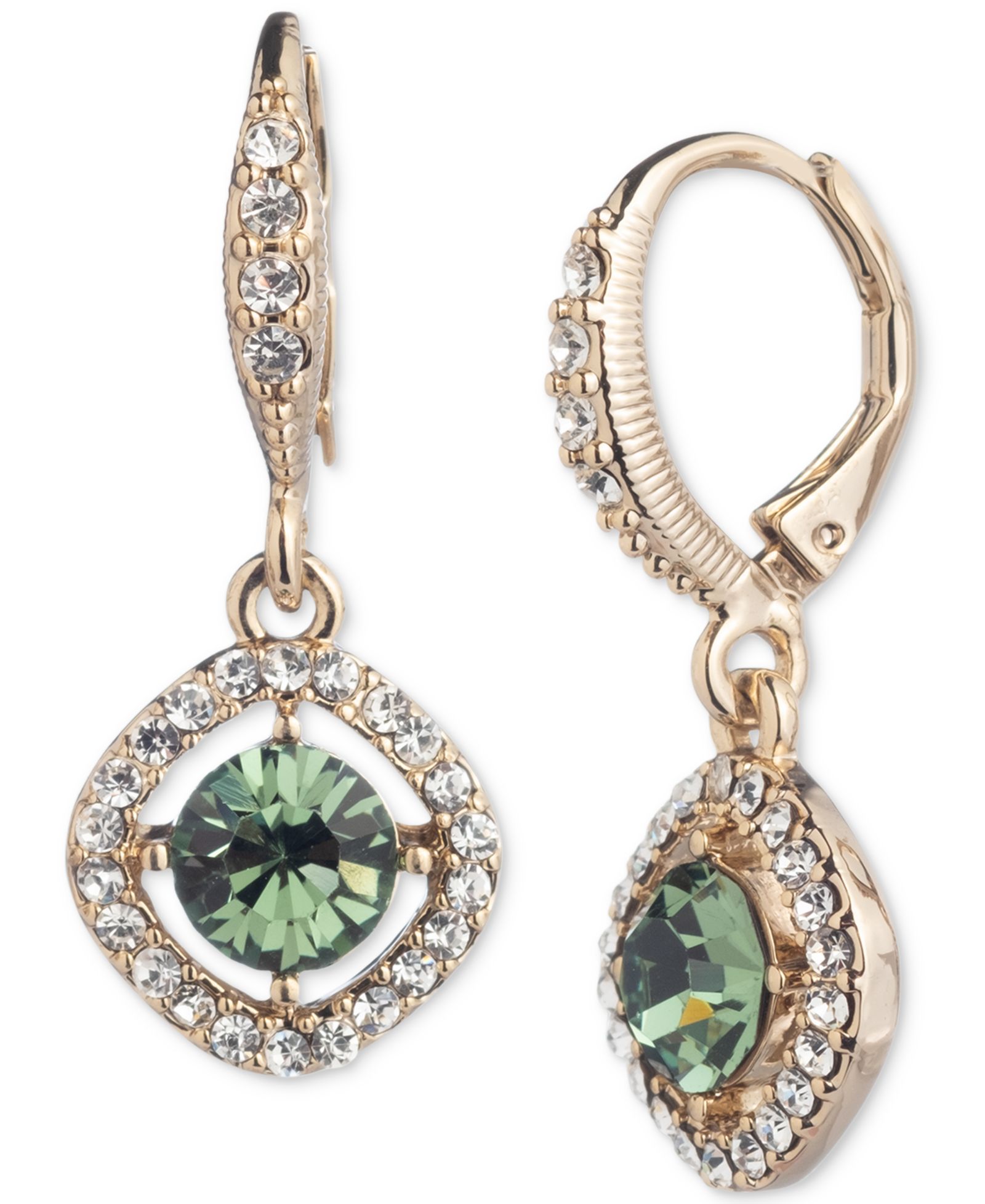 Givenchy Pavé & Color Серьги-подвески с кубическим цирконием