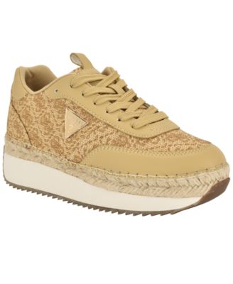 GUESS женские кроссовки-эспадрильи на платформе со шнуровкой Stefen