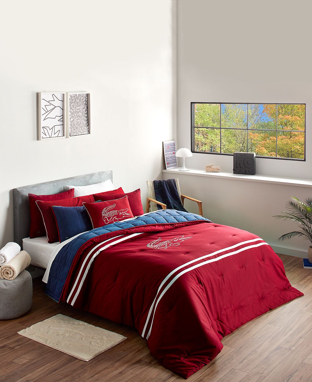 Комплект из 3-х одеял Lacoste Home Big Croc, Full/Queen