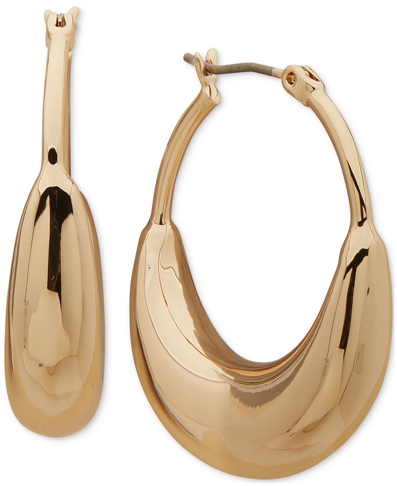 Серьги-кольца DKNY Medium Puffy Sculptural Elongated