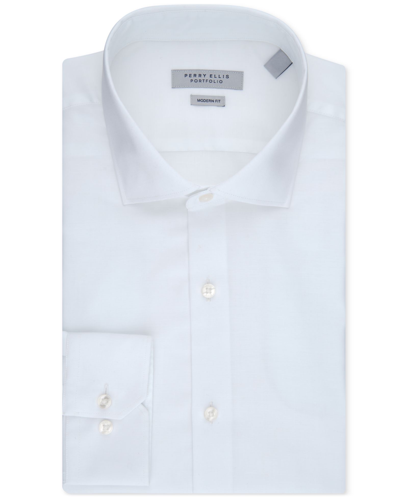 Мужская рубашка Perry Ellis Modern-Fit Lux Twill Solid