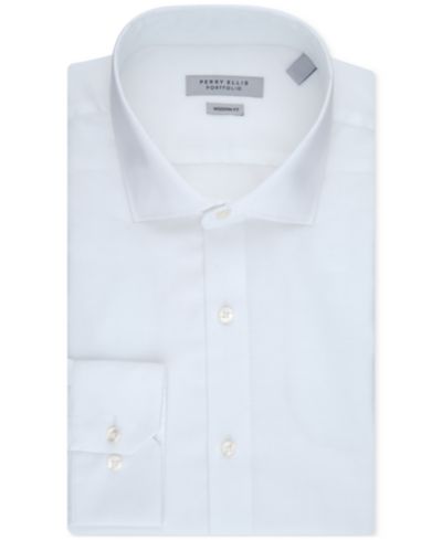 Мужская рубашка Perry Ellis Modern-Fit Lux Twill Solid