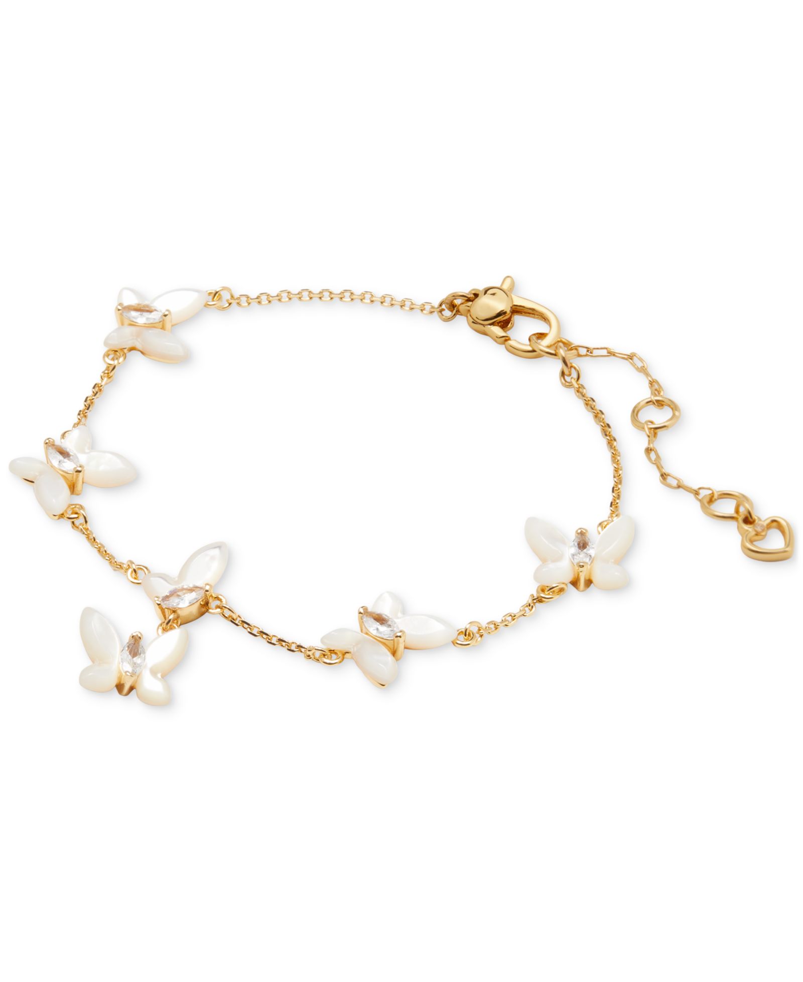 Kate Spade New York Браслет Butterfly с кубическим цирконием и перламутром
