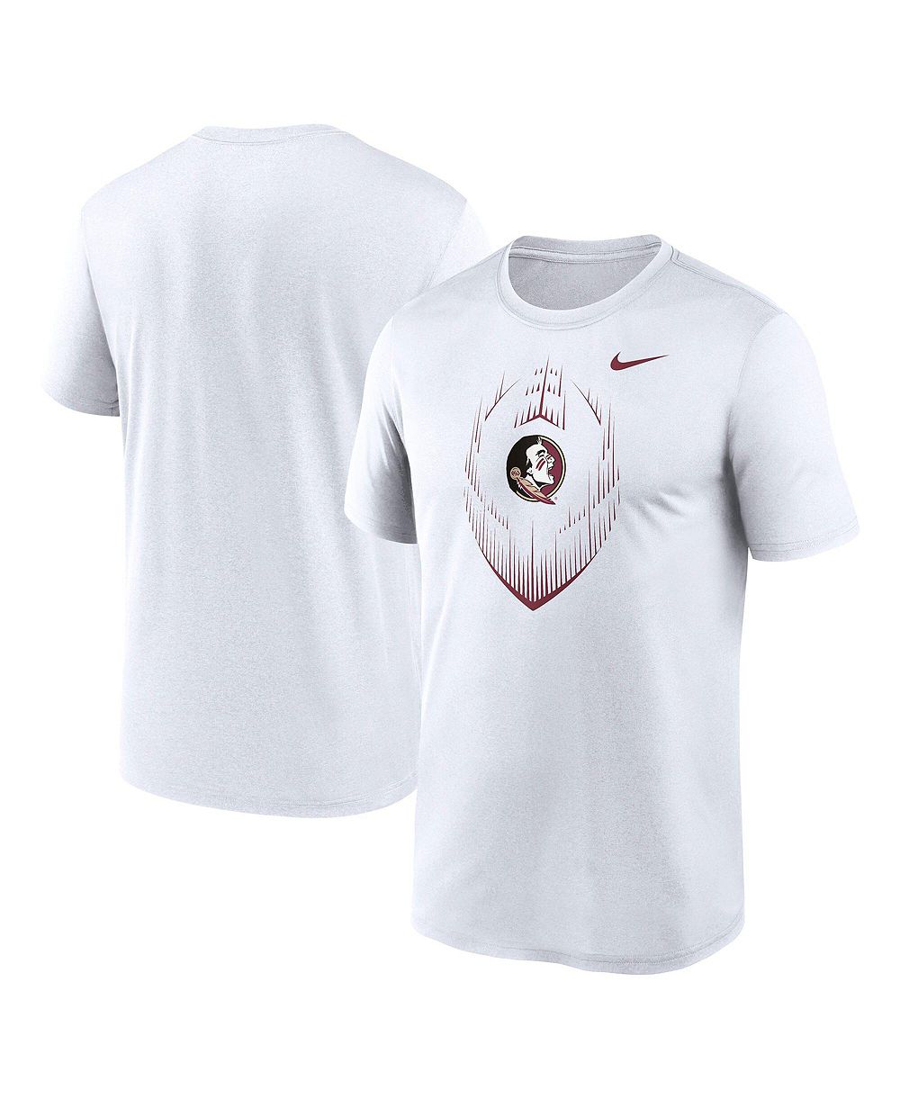 Nike мужская футболка Dri-FIT с принтом Florida State Seminoles, белый цвет