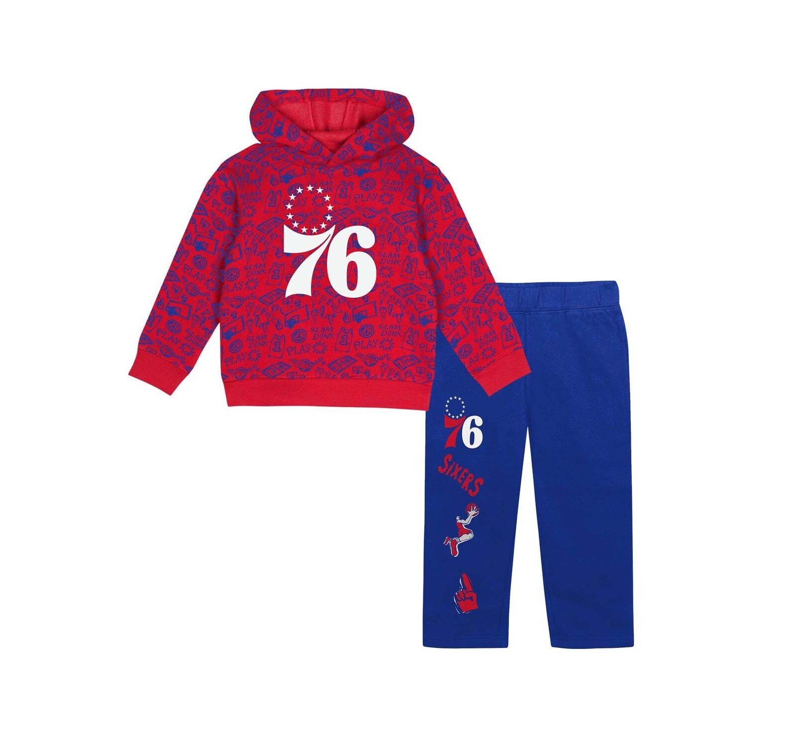 Набор Outerstuff Toddler 2-Piece Philadelphia 76ers Hoodie и Sweatpants Set Red