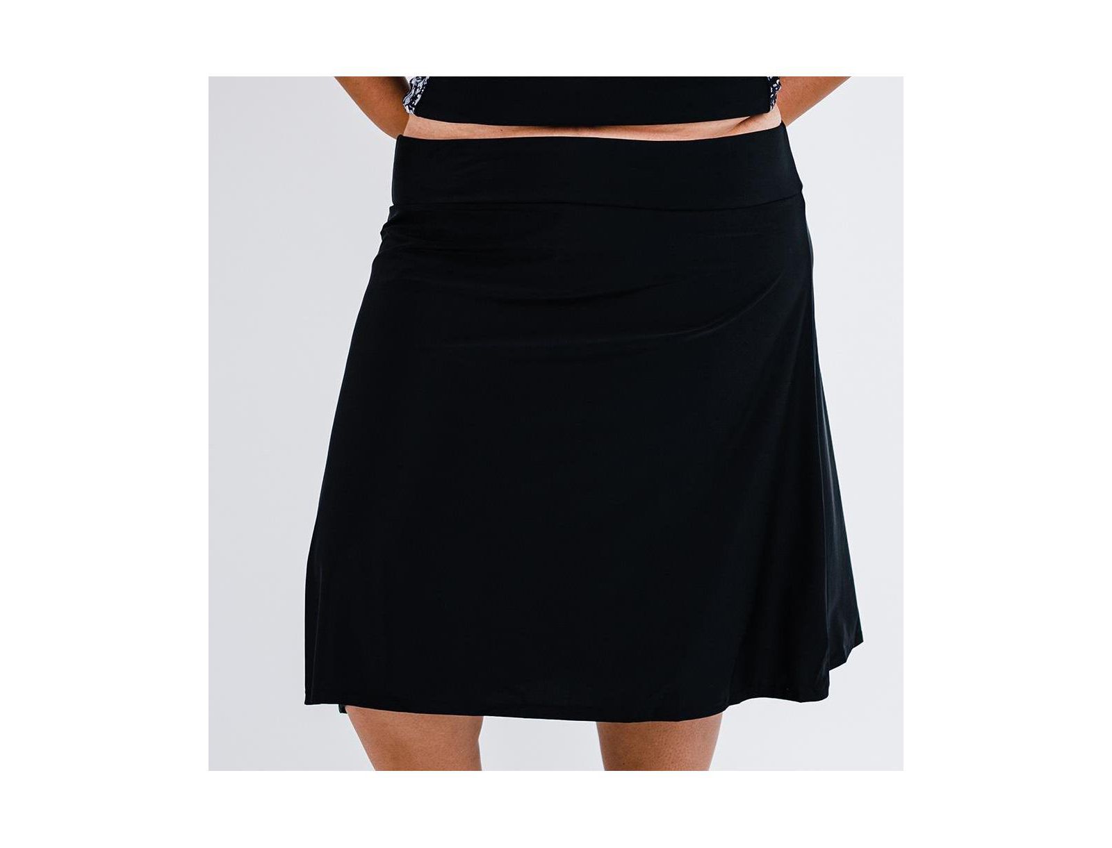 Calypsa Plus Size Long Swim Skort