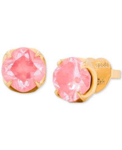 Серьги-гвоздики Kate Spade New York Gold-Tone Color Cubic Zirconia