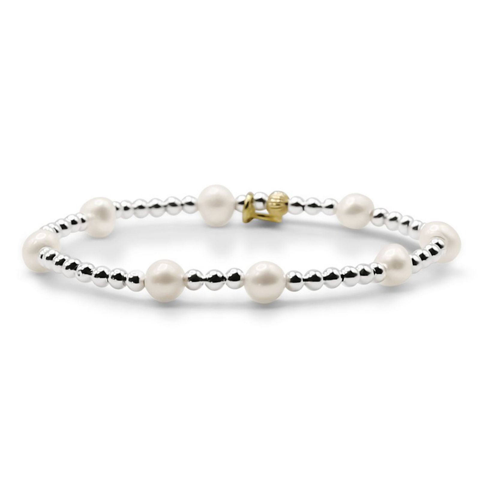 Браслет Bowood Lane Sterling Silver Ball и Freshwater Pearl
