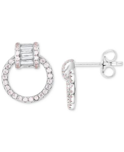 Серьги-подвески с кубическим цирконием Doorknocker