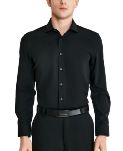 Мужская рубашка Slim-Fit Solid Poplin Dress Shirt Tallia
