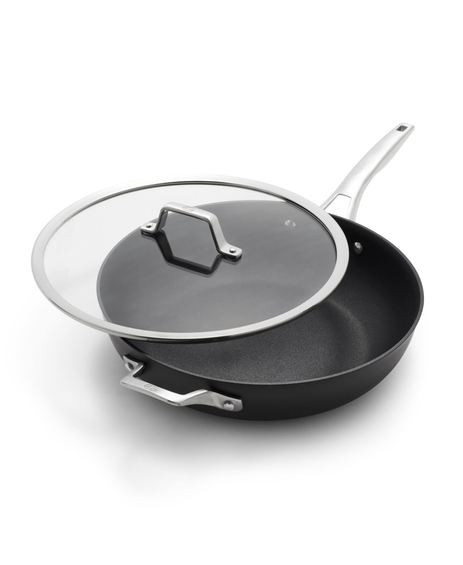 Calphalon Premier Hard-Anodized Aluminum Nonstick 13" Deep Skillet с крышкой