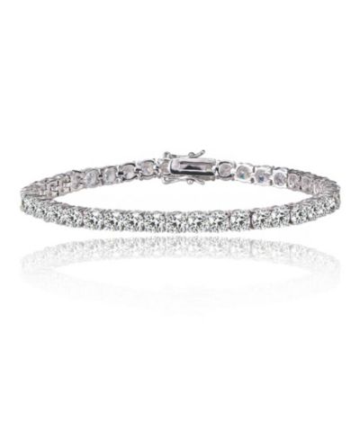Hollywood Sensation Tennis Bracelet for Women with 1/8 CT Cubic Zirconia