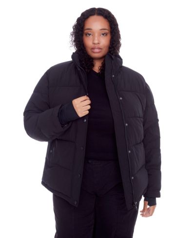 Alpine North Plus Size Forillon Short Quilted Puffer Jacket