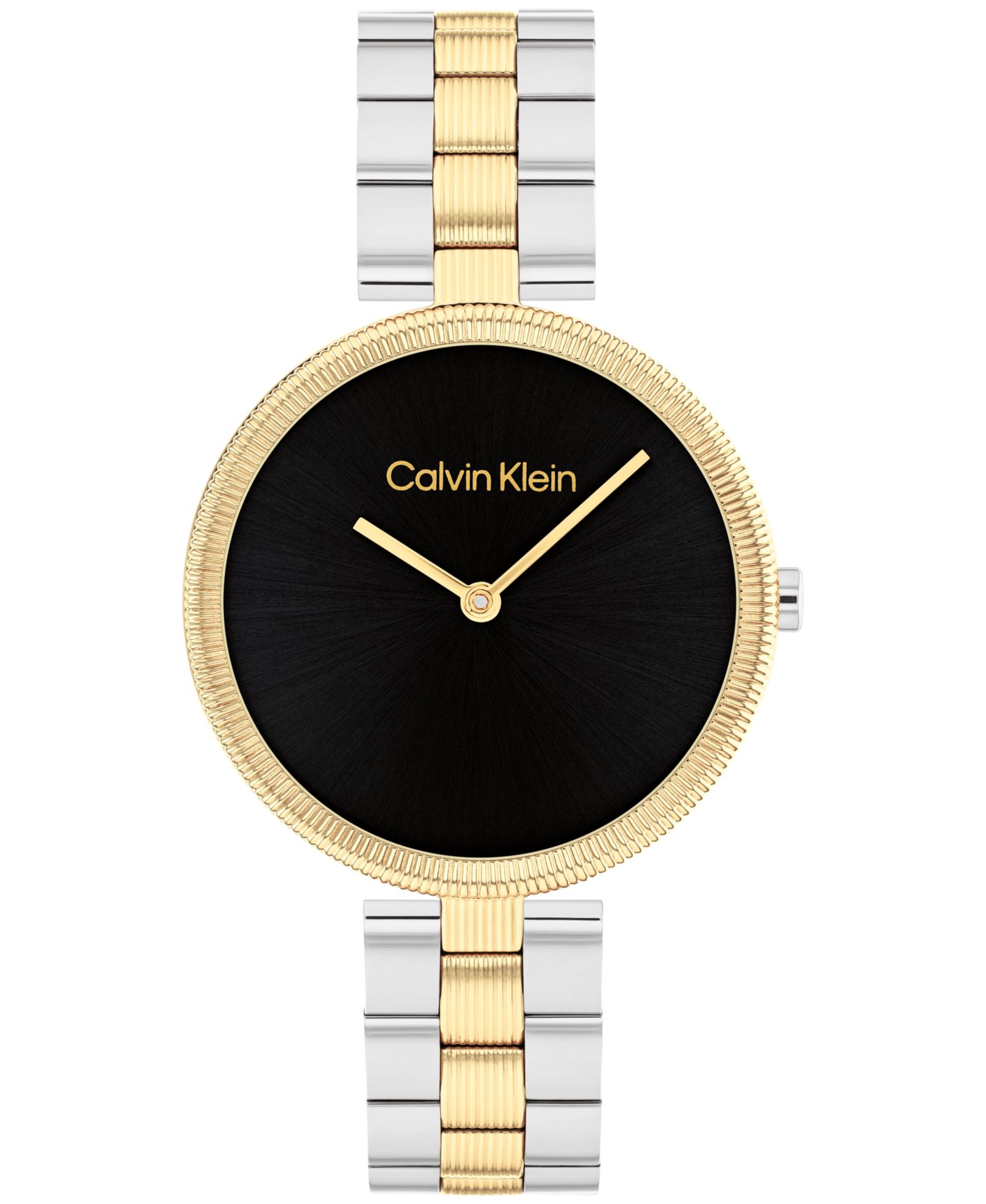 Calvin Klein Женские двухцветные часы на браслете из нержавеющей стали 32mm