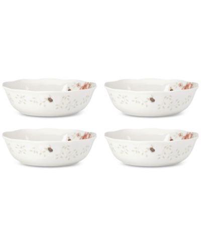 Lenox Butterfly Meadow Soup Bowls, Set of 4