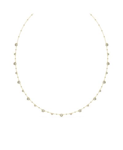 Swarovski Round Cut, White, Gold-Tone Imber Strand age Necklace